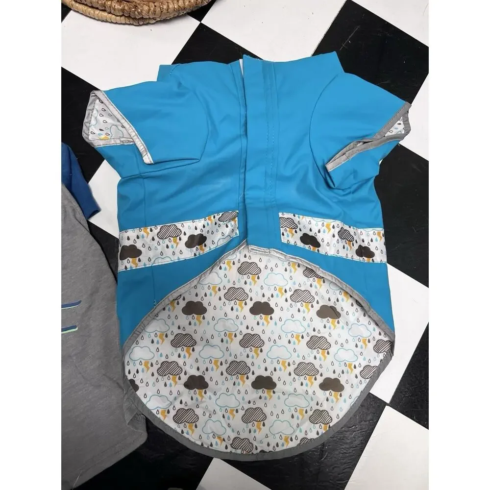 NWT Dog Clothes Lot Sz Large Boy Girl Raincoat Pjs‎ Shirt Fur Baby Clothing